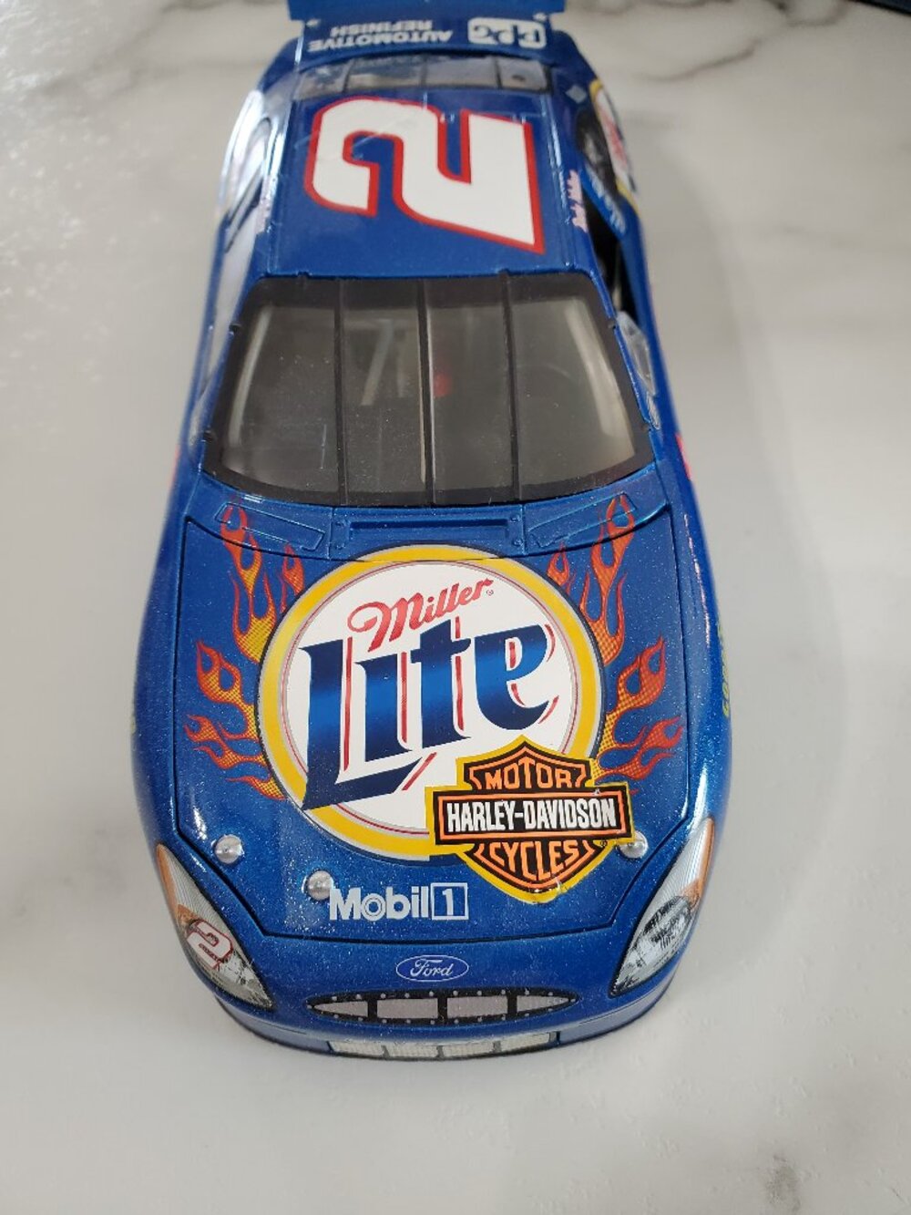 Rusty Wallace #2 Miller Lite Harley Davidson 1:24 Nascar Diecast Car